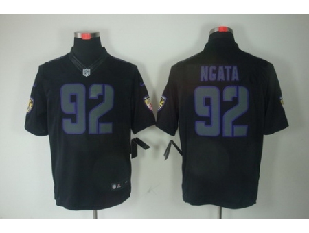 Nike Baltimore Ravens 92 Haloti Ngata Black Limited Impact NFL Jersey