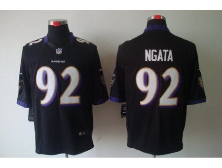 Nike Baltimore Ravens 92 Haloti Ngata Black Limited NFL Jersey