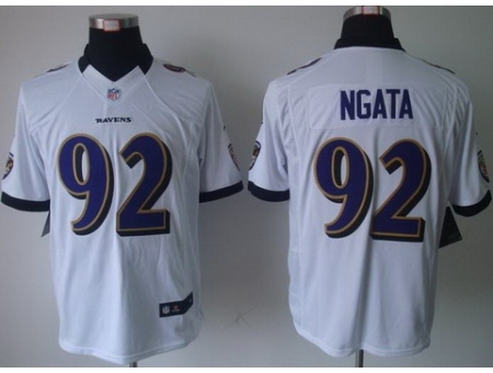 Nike Baltimore Ravens 92 Haloti Ngata White Limited NFL Jersey