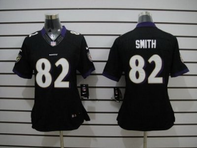 Nike Youth NFL Baltimore Ravens #82 Torrey Smith Black Jerseys