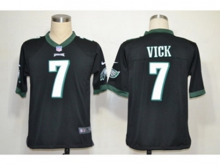 Nike Philadelphia Eagles 7 Michael Vick Black Game NFL Jersey