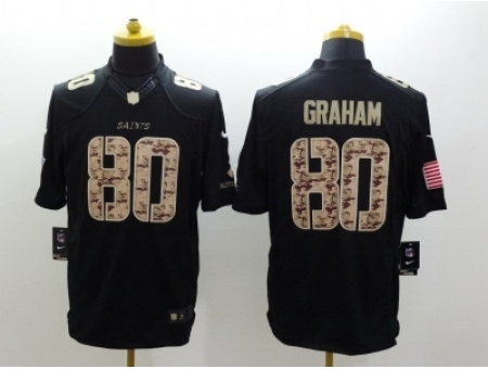 Nike New Orleans Saints 80 Jimmy Graham Black Limited Salute to Service NFL Jersey