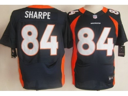 Nike Denver Broncos 84 Shannon Sharpe Blue Elite NFL Jersey