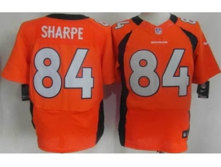 Nike Denver Broncos 84 Shannon Sharpe Orange Elite NFL Jersey