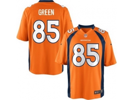 Nike Denver Broncos 85 Virgil Green orange Elite NFL Jersey