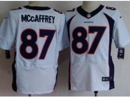 Nike Denver Broncos 87 Ed McCaffrey White Elite NFL Jersey