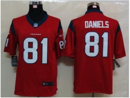 Nike Houston Texans 81 Owen Daniels red Limited NFL Jersey