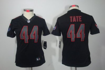 Nike Women Houston Texans #44 Tate Black Jerseys(Impact Limited)