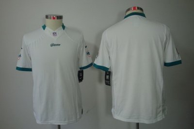 Youth Nike NFL Miami Dolphins Blank White Color[Youth Limited Jerseys]