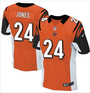 Nike Cincinnati Bengals #24 Adam Jones Orange Alternate Mens Stitched NFL Elite Jersey