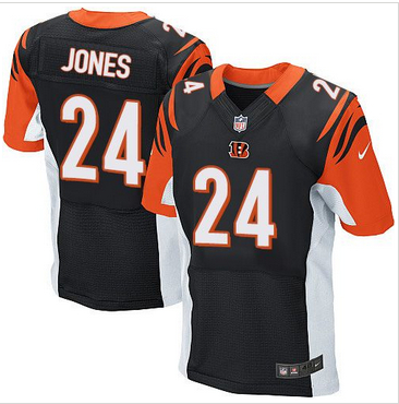 Nike Cincinnati Bengals #24 Adam Jones Black Team Color Mens Stitched NFL Elite Jersey