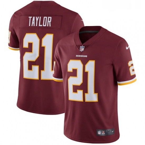 Mens Nike Washington Redskins 21 Sean Taylor Burgundy Red Team Color Vapor Untouchable Limited Playe