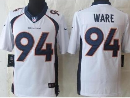 Nike Denver Broncos 94 DeMarcus Ware White Limited NFL Jersey