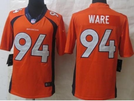 Nike Denver Broncos 94 DeMarcus Ware Orange Limited NFL Jersey