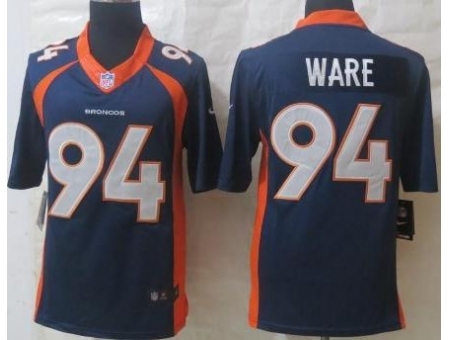 Nike Denver Broncos 94 DeMarcus Ware Blue Limited NFL Jersey