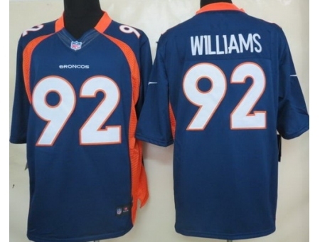 Nike Denver Broncos 92 Sylvester Williams Blue Limited NFL Jersey