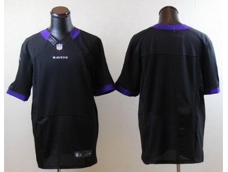 Nike Baltimore Ravens Blank Black Elite NFL Jersey