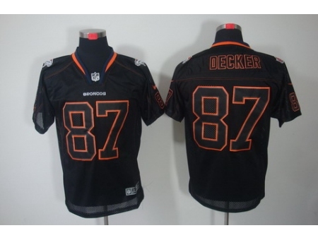 Nike Denver Broncos 87 Eric Decker Black Elite Lights Out NFL Jersey