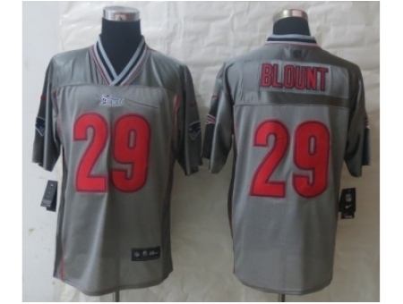 Nike New England Patriots 29 LeGarrette Blount Grey Elite Vapor NFL Jersey