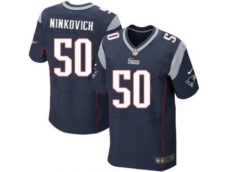 Nike New England Patriots 50 Rob Ninkovich Blue Elite NFL Jersey