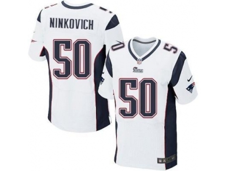 Nike New England Patriots 50 Rob Ninkovich White Elite NFL Jersey