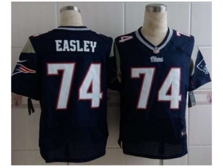 Nike new england patriots 74 Dominique Easley blue Elite NFL Jersey