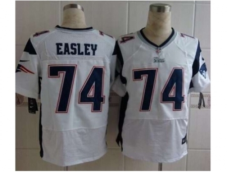 Nike new england patriots 74 Dominique Easley white Elite NFL Jersey