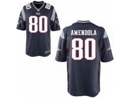 Nike New England Patriots 80 Danny Amendola Blue Elite NFL Jersey