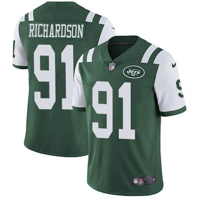 Nike Jets #91 Sheldon Richardson Green Team Color Youth Stitched NFL Vapor Untouchable Limited Jerse