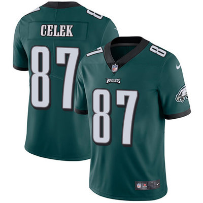 Nike Eagles #87 Brent Celek Midnight Green Team Color Youth Stitched NFL Vapor Untouchable Limited J