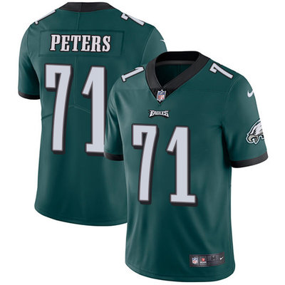 Nike Eagles #71 Jason Peters Midnight Green Team Color Youth Stitched NFL Vapor Untouchable Limited 