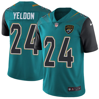 Nike Jaguars #24 T J  Yeldon Teal Green Team Color Youth Stitched NFL Vapor Untouchable Limited Jers