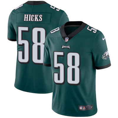 Nike Eagles #58 Jordan Hicks Midnight Green Team Color Youth Stitched NFL Vapor Untouchable Limited 