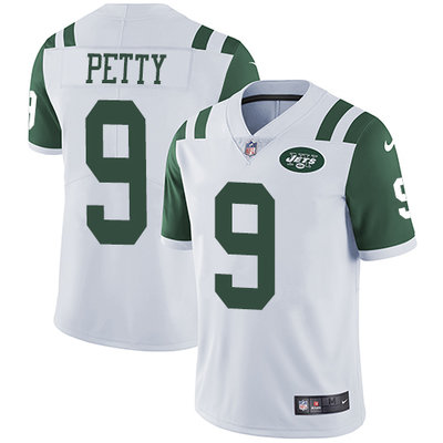 Nike Jets #9 Bryce Petty White Youth Stitched NFL Vapor Untouchable Limited Jersey