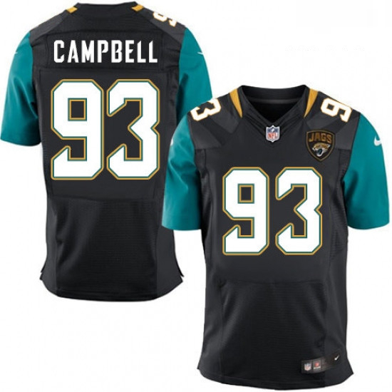 Men Nike Jacksonville Jaguars 93 Calais Campbell Black Alternate Vapor Untouchable Elite Player NFL 