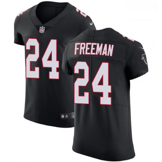 Men Nike Atlanta Falcons 24 Devonta Freeman Black Alternate Vapor Untouchable Elite Player NFL Jerse