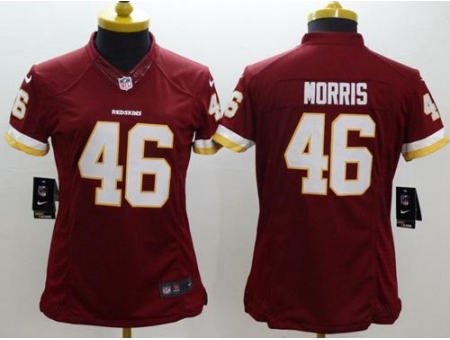 Women's Nike Washington Redskins #46 Alfred Morris Burgundy Red Team Color Stitched NFL Limited Jers