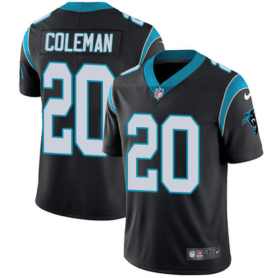 Nike Panthers #20 Kurt Coleman Black Team Color Youth Stitched NFL Vapor Untouchable Limited Jersey