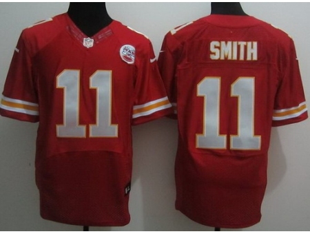 Nike Kansas City Chiefs 11 Alex Smith Red Elite NFL Jersey