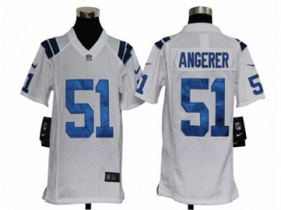 Youth Nike NFL Indianapolis Colts #51 Pat Angerer White Jerseys