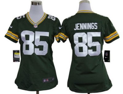 Nike Women Green Bay Packers #85 Greg Jennings Green Jerseys