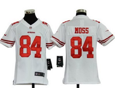 Youth Nike San Francisco 49ers 84 Randy Moss White Nike NFL Jerseys