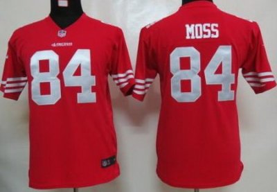 Youth Nike San Francisco 49ers 84 Randy Moss Red Nike NFL Jerseys