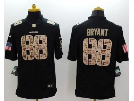 Youth Nike Dallas Cowboys 88 Dez Bryant Black Stitched NFL Limited Salute to Service Jersey