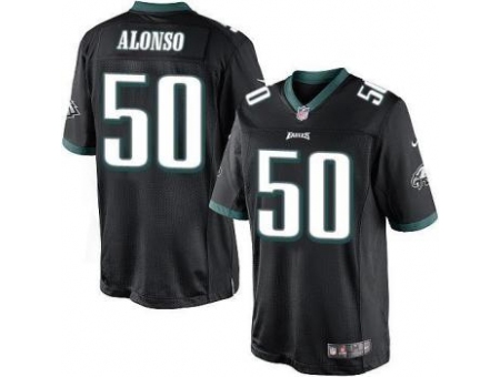 Nike Philadelphia Eagles 50 Kiko Alonso Black Limited NFL Jersey