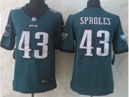 Nike Philadelphia Eagles 43 Darren Sproles Green Limited NFL Jersey