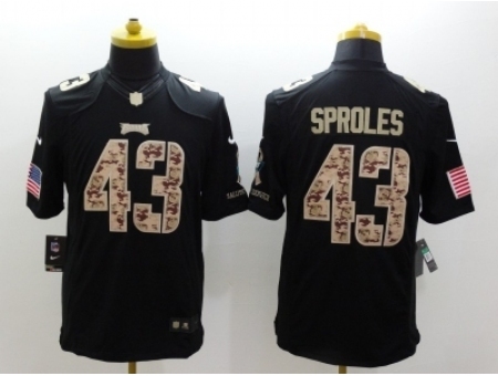 Nike Philadelphia Eagles 43 Darren Sproles black Limited Salute to Service NFL Jersey