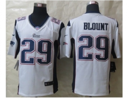 Nike New England Patriots 29 LeGarrette Blount White Game NFL Jersey