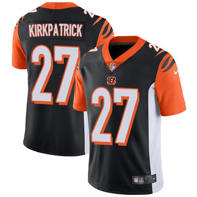 Nike Bengals #27 Dre Kirkpatrick Black Team Color Youth Stitched NFL Vapor Untouchable Limited Jerse