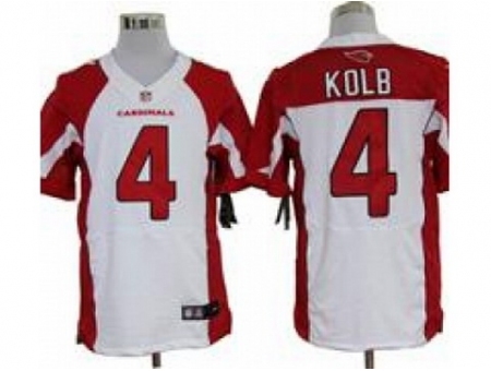 Nike Arizona Cardinals 4 Kevin Kolb White Elite NFL Jersey